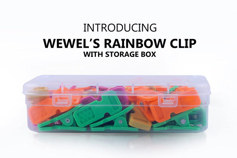 WEWEL®Premium Cloth Clips for Drying Clothes - Rainbow Clip Multipurpose Clothe Pins for Indoor and Outdoor Use, Strong and Durable Clippers for Hanging Comes with Storage Box: 36 pc - Image 4