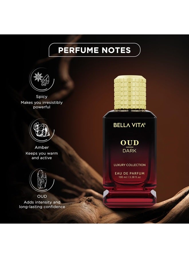 Bella Vita Luxury OUD DARK Eau De Parfum (3.48 fl. oz.) | Intense Arabian Perfume for women & men | Infused with Citrus, Grapefruit, Floral, Vetiver, Orris, Musky Oud | Fragrance Family: Spicy, Ambery, and Oud - Image 3