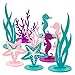 SUNBEAUTY 20Pcs Mermaid Party Decoration DIY Felt Under The Sea Table Centerpiece Ocean Theme Seahorse Starfish Seaweed Birthday Baby Shower Little Mermaid Girl Birthday Party Supplies - Image 4