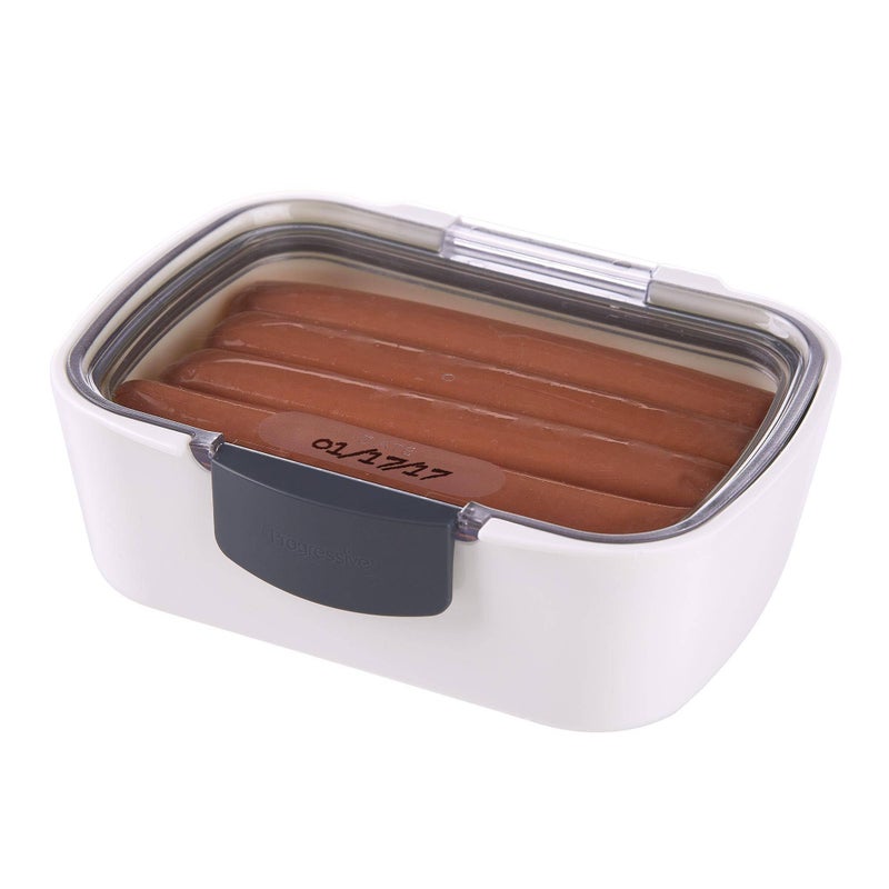 Progressive International Prepworks Mini Deli ProKeeper Air Tight Silicone Sealed Food Storage Container with Clear Dry Erase Compatible Lid, 5.75 Inches Long - Image 1