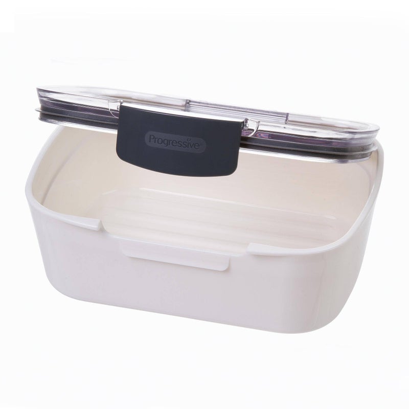 Progressive International Prepworks Mini Deli ProKeeper Air Tight Silicone Sealed Food Storage Container with Clear Dry Erase Compatible Lid, 5.75 Inches Long - Image 3