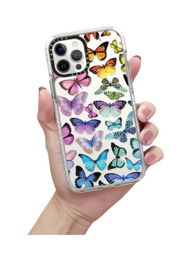NIBEMINENT Protective Case Cover For Apple iPhone 12 Pro Max Butterfly Rainbow - Image 3