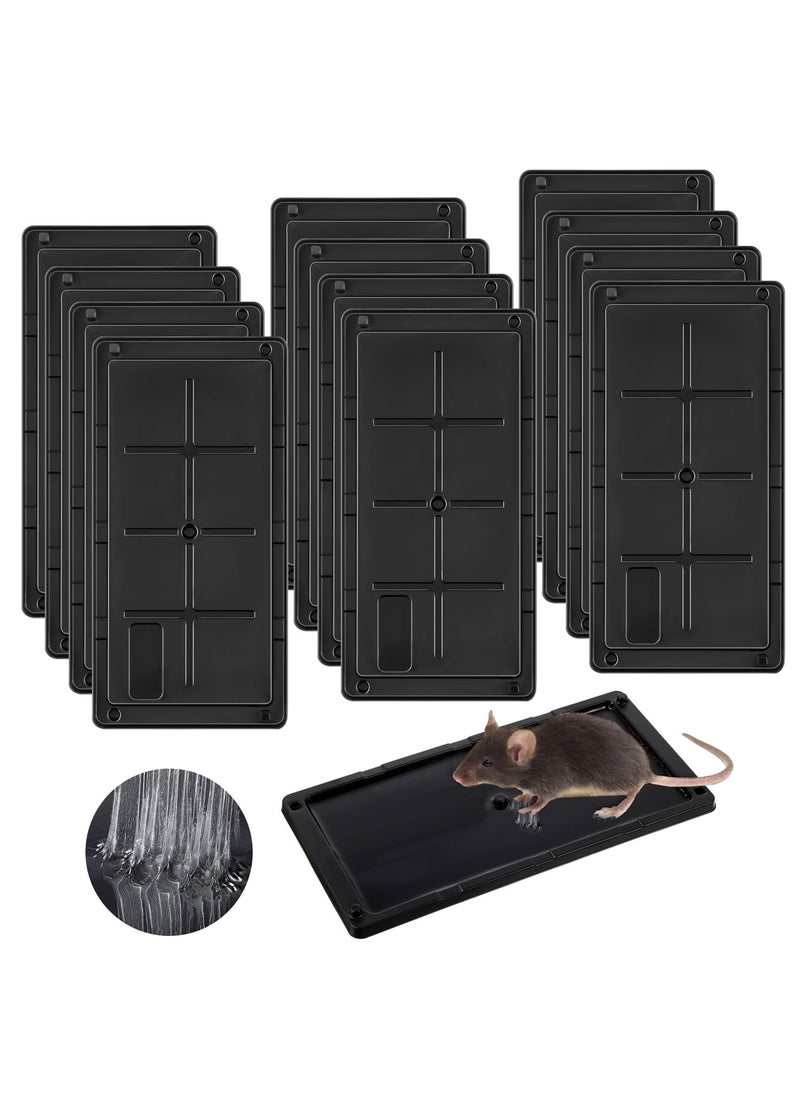 Generic 12 Pack Glue Traps for Rats and Snakes, Larger and Heavy Duty Baited Sticky Traps with Non Toxic Glue, Exterminator Plastic Sticky Mouse Indoor Trap, Ready to Use, Safe to Children and Pets  - Image 1
