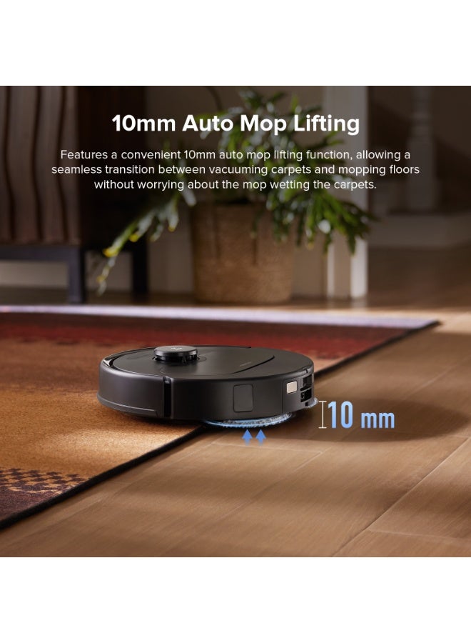 roborock QR 798 Robot Vacuum Cleaner with Mop, 10,000 Pa HyperForce Suction Power, Anti-Tangle Brushes, Liftable Spin Mops, Intelligent Obstacle Avoidance, Multifunctional Docking Station, Black - Image 2