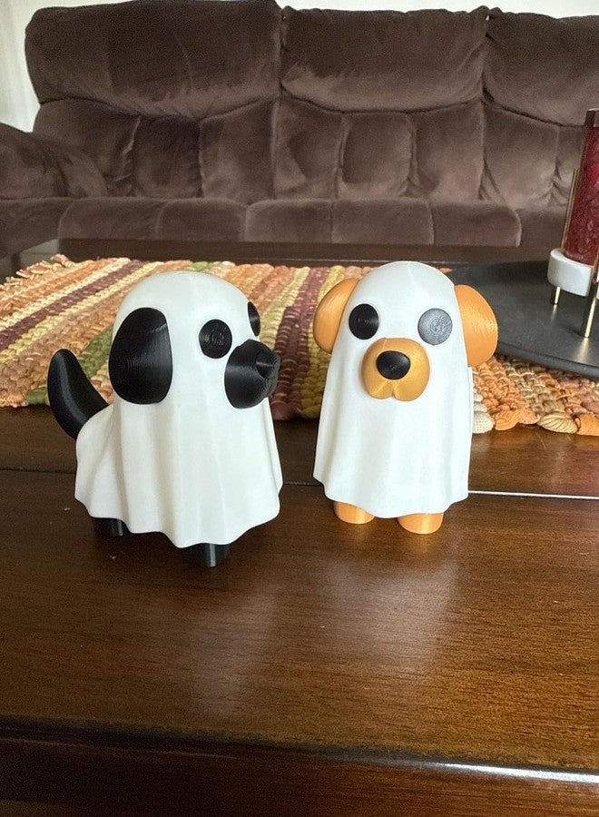 3D CRAFT Cute Halloween Ghost Dog Toy - Kids | Halloween Decoration & Gift Toy | Adorable Ghost Pet Stuffed Animal,(Multicolor) - Image 2