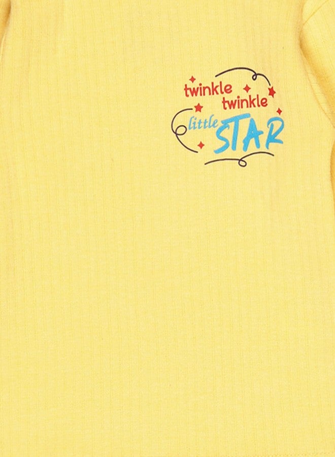 BODYCARE Baby Thermal Top & Bottom Set (1, First Lemon, 3-6 Months) - Image 3