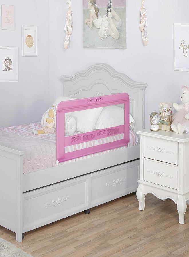 Dream On Me Lilibet Mesh Safety Bed Rail in Pink for Twin, Full and Queen Size Bed, Bed Rail for Toddler - Image 2
