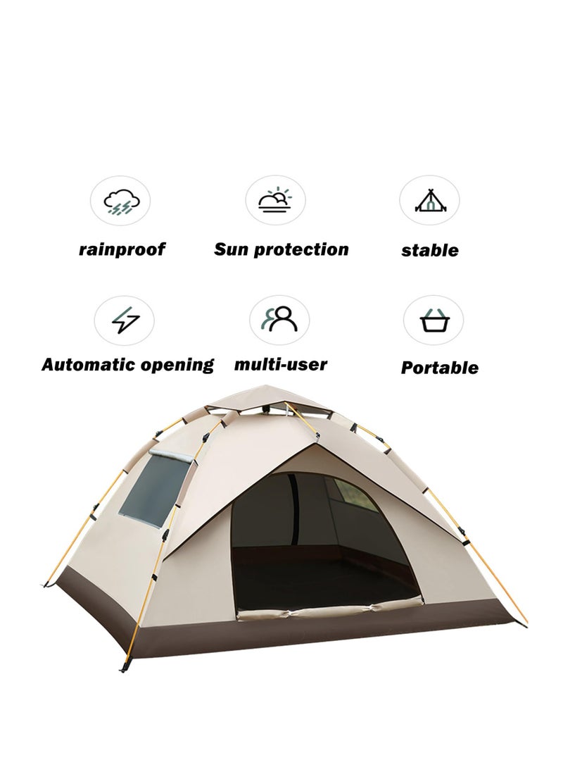 خيمة تخييم تتسع لـ 2-3 أشخاص، خيمة عائلية مقاومة للماء للتخييم، سهلة التركيب الفوري بطبقتين مضادة للأشعة فوق البنفسجية، 2 نافذة و2 باب - خيام عائلية فورية للتخييم والمشي لمسافات طويلة والسفر - pzsku/Z5A6909C46EF3A55FB206Z/45/_/1701926133/d20a478e-aa28-4078-8883-d9f397682887