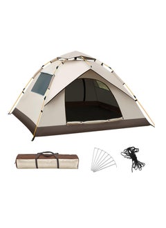 Arabest 2-3 Person Camping Tent, Waterproof Family Tent for Camping, Instant Easy Up Double Layer Anti-UV 2 Windows 2 Doors-Instant Family Tents for Camping Hiking & Traveling  - Image 1