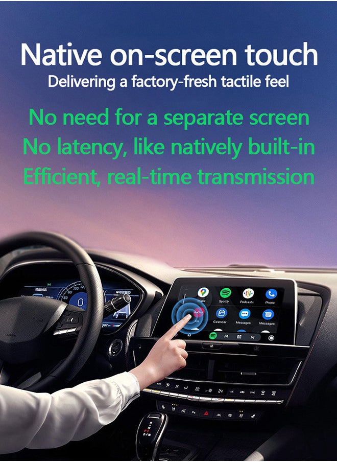 Generic - 2 in 1 Wireless CarPlay Android Car Adapter, Mini Box Wired to Wireless CarPlay & Android Auto, Supports YouTubu and various streaming media, Mini wired to wireless car smart box, plug and play - Image 1