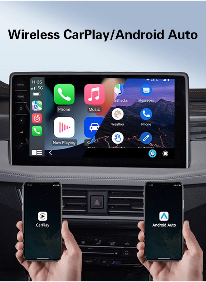 Generic - 2 in 1 Wireless CarPlay Android Car Adapter, Mini Box Wired to Wireless CarPlay & Android Auto, Supports YouTubu and various streaming media, Mini wired to wireless car smart box, plug and play - Image 1