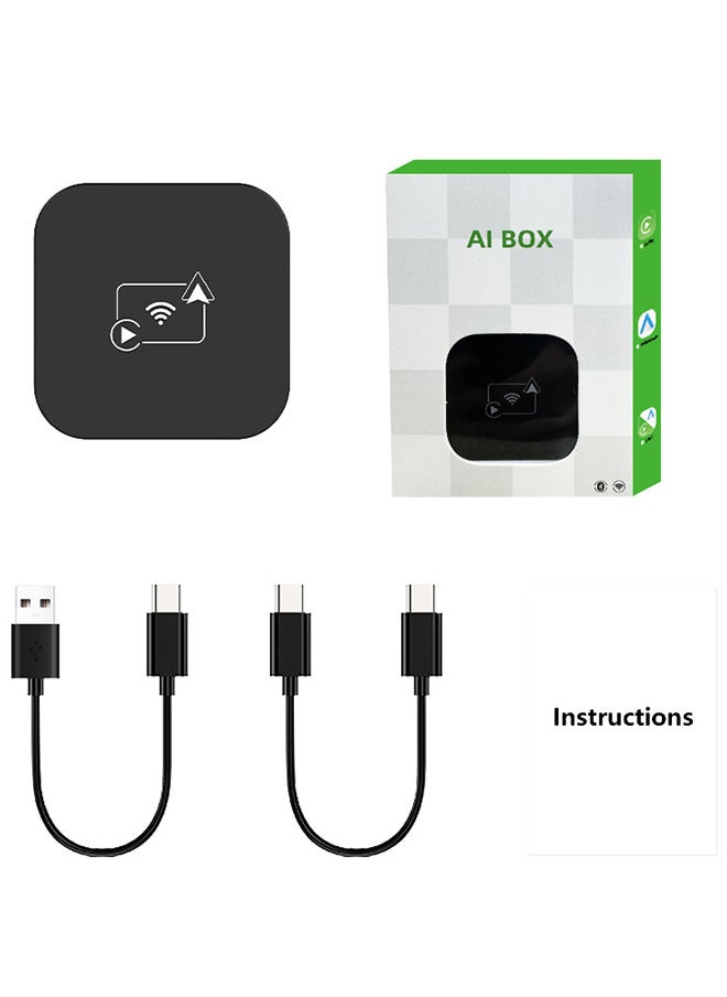 Generic - 2 in 1 Wireless CarPlay Android Car Adapter, Mini Box Wired to Wireless CarPlay & Android Auto, Supports YouTubu and various streaming media, Mini wired to wireless car smart box, plug and play - Image 1