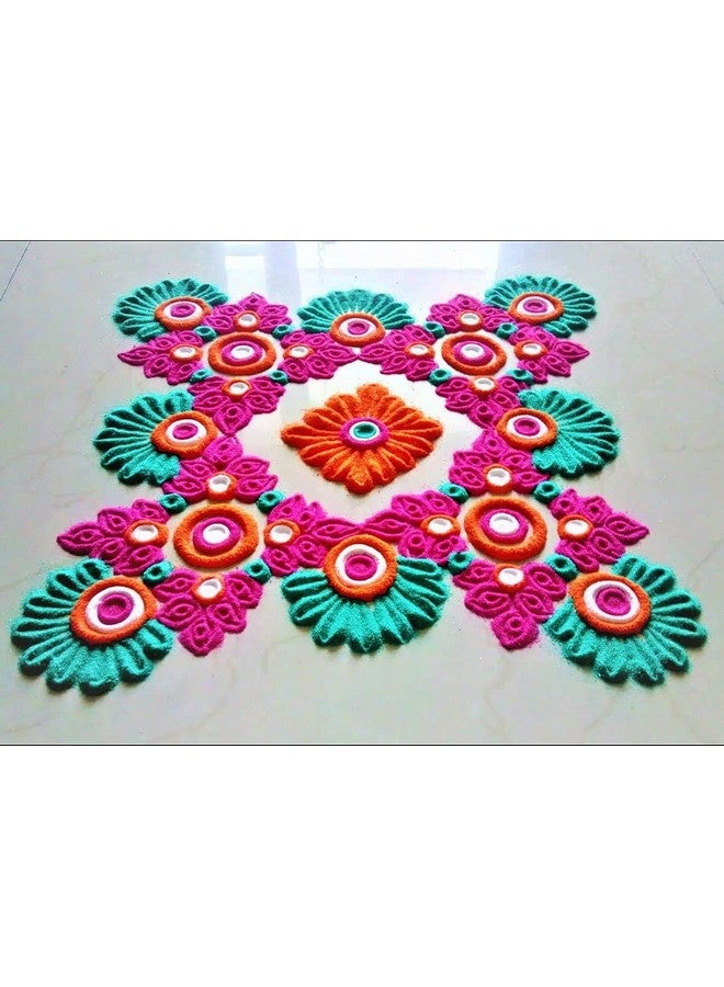 SOHAM SHREE ᵀᴹ: Ready to Draw Rangoli Pencil with 10 Colors (250gm Each) Red/Green/Blue/Yellow/Purple/Dark Pink/Black/White/Orange/Rama - Image 4