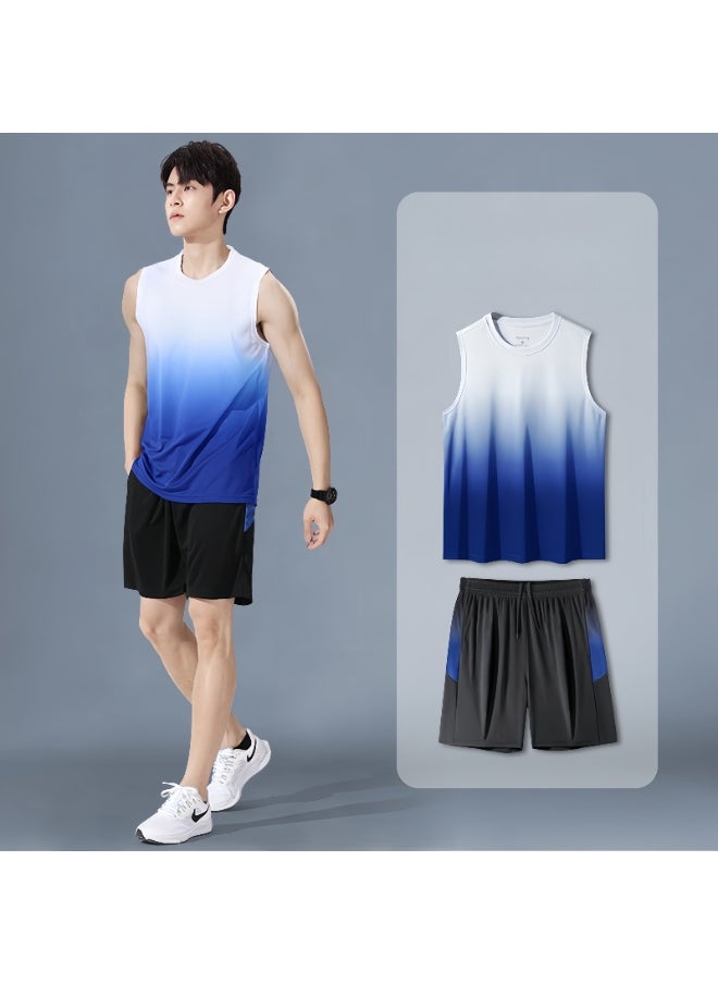 KUYING Fitness Ice Silk Speed Drying Sportswear Set  - Image 1