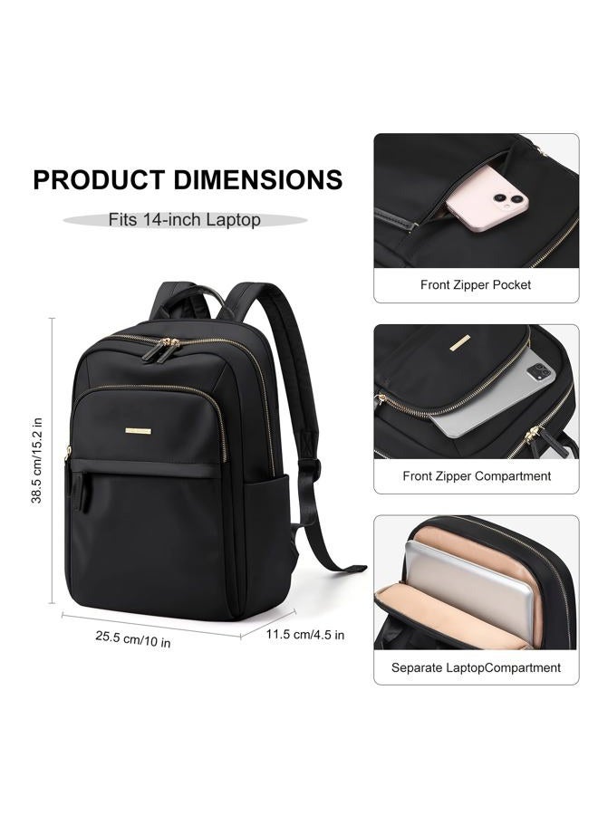 GOLF QUALITY Travel Backpack for Women Waterproof Carry On Bag Business Weekender Hiking Multilayer Laptop Bag,16 Inch, Regular-black, 16 Inch, Modern - Image 3