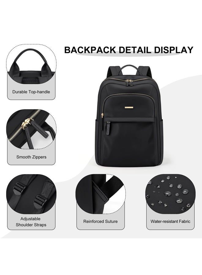 GOLF QUALITY Travel Backpack for Women Waterproof Carry On Bag Business Weekender Hiking Multilayer Laptop Bag,16 Inch, Regular-black, 16 Inch, Modern - Image 5