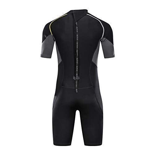 ZCCO Men's Wetsuits 1.5mm Premium Neoprene Back Zip Shorty Dive Skin for Spearfishing,Snorkeling, Surfing,Canoeing,Scuba Diving Suits(XL) - Image 3