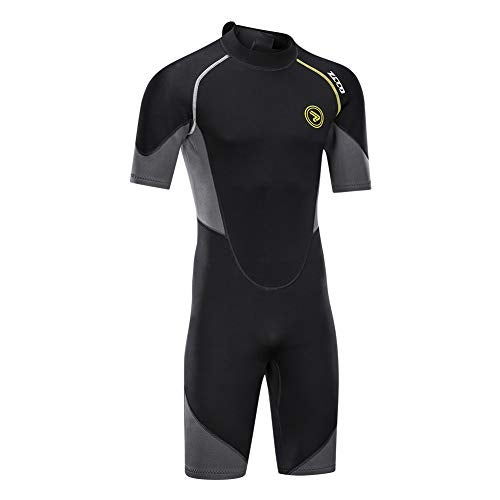 ZCCO Men's Wetsuits 1.5mm Premium Neoprene Back Zip Shorty Dive Skin for Spearfishing,Snorkeling, Surfing,Canoeing,Scuba Diving Suits(XL) - Image 4
