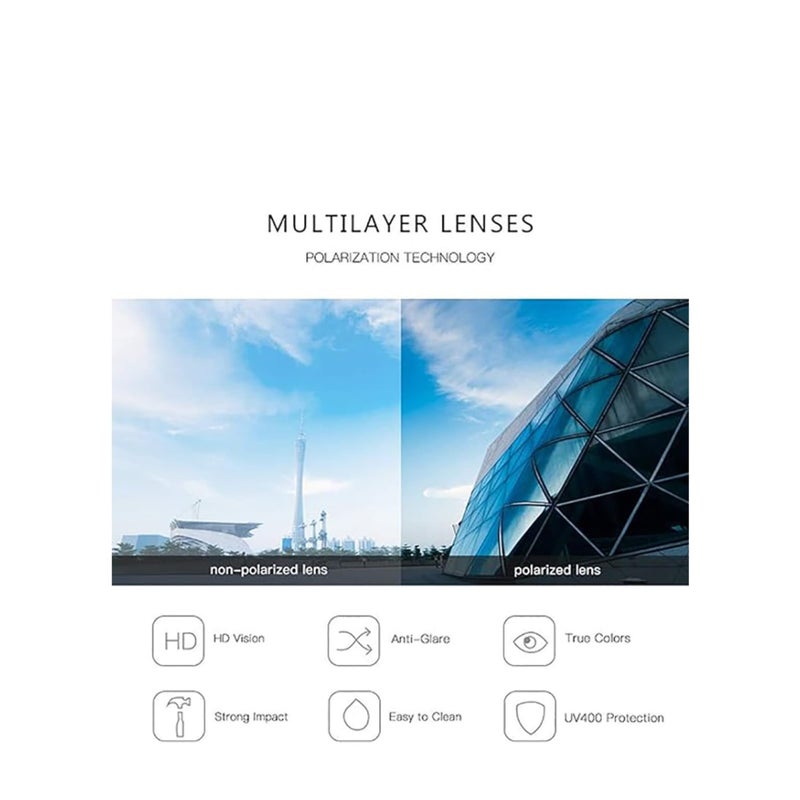 SOLARAE Fashion Polarized Sunglasses, Flip Up Sunglasses, Shades UV Protection Sun Glasses, Men Women Polarized Steampunk Flip Sunglasses with Double Lenses - Image 5