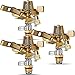 Ferraycle 1/2 Inch Brass Impact Sprinkler Head Heavy Duty Sprinkler Head with Nozzles Adjustable 0-360 Degrees Impulse - Image 2