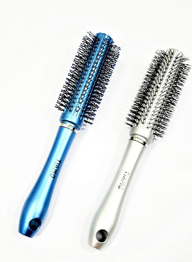 Tiamo Plastic Round Hairbrush set of 2 for daily hair styling - Image 2