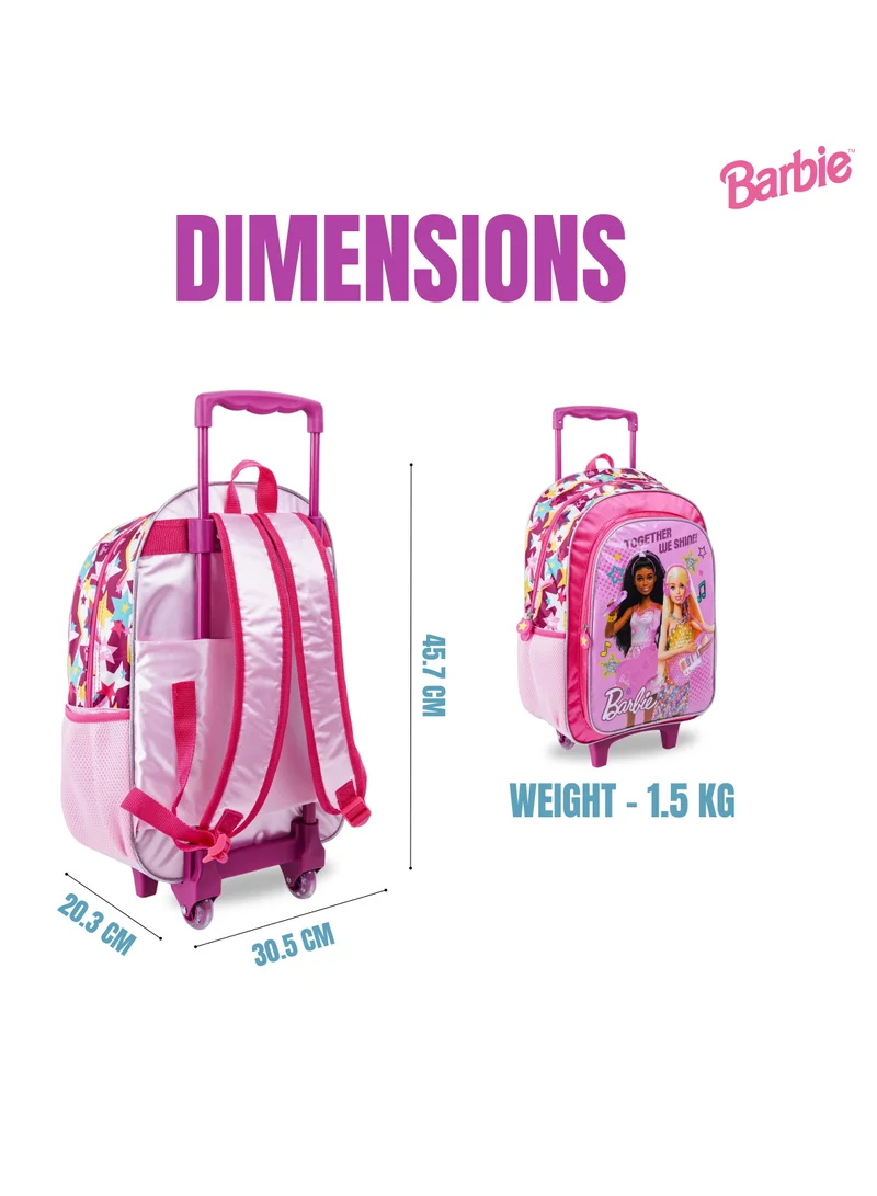 Mattel Games Barbie Together We Shine 5In1 Trolley Box Set 18" I Trolley I Lunch Bag I Water Bottle I Pencil Case I Lunch Box I Packaging