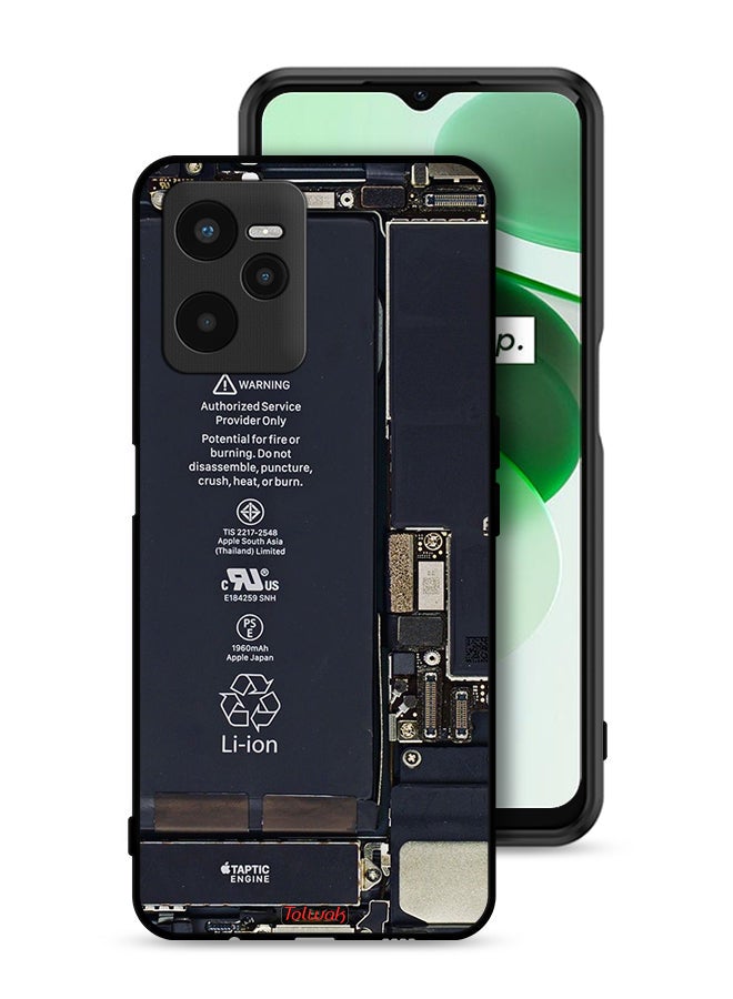 Tolwak Realme C35 Protective Case Cover Phone Circuit Pattern - Image 1