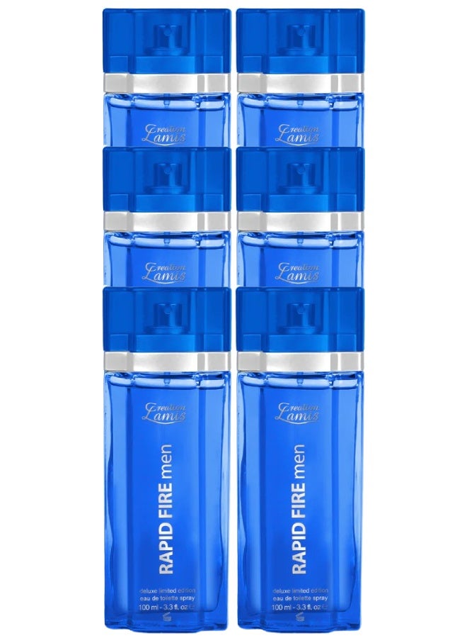 Creation Lamis 6 Pieces Rapid Fire Perfume 100ML - Image 1