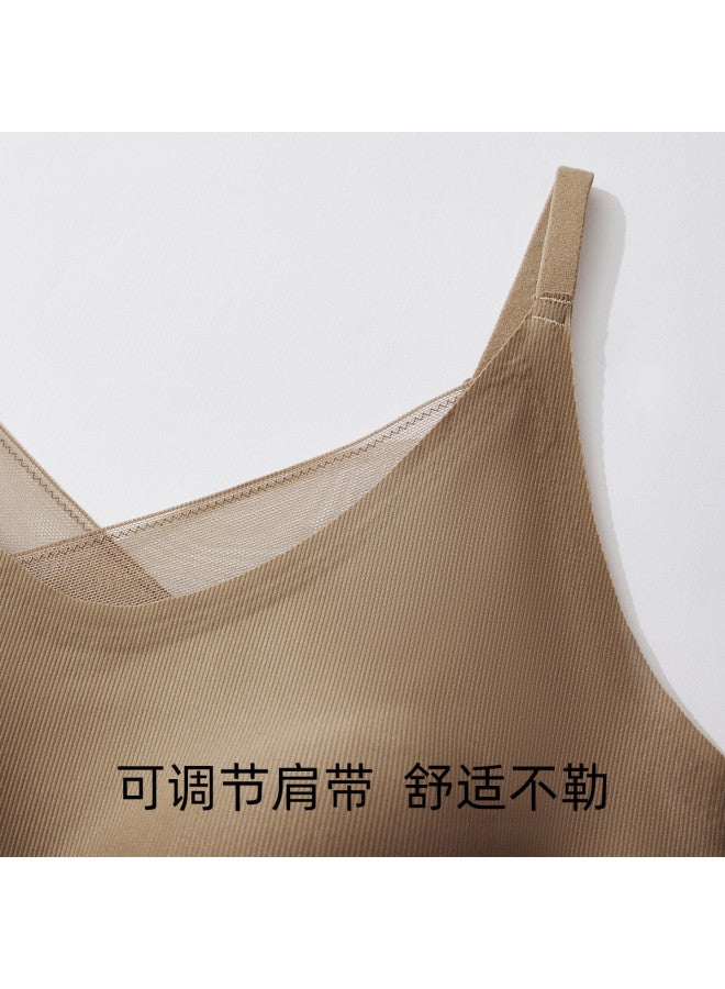 Ordifen Women'S Backless Bra, Summer Thin V-Neck Camisole With Built-In Pads, Versatile Layering Top - Image 4