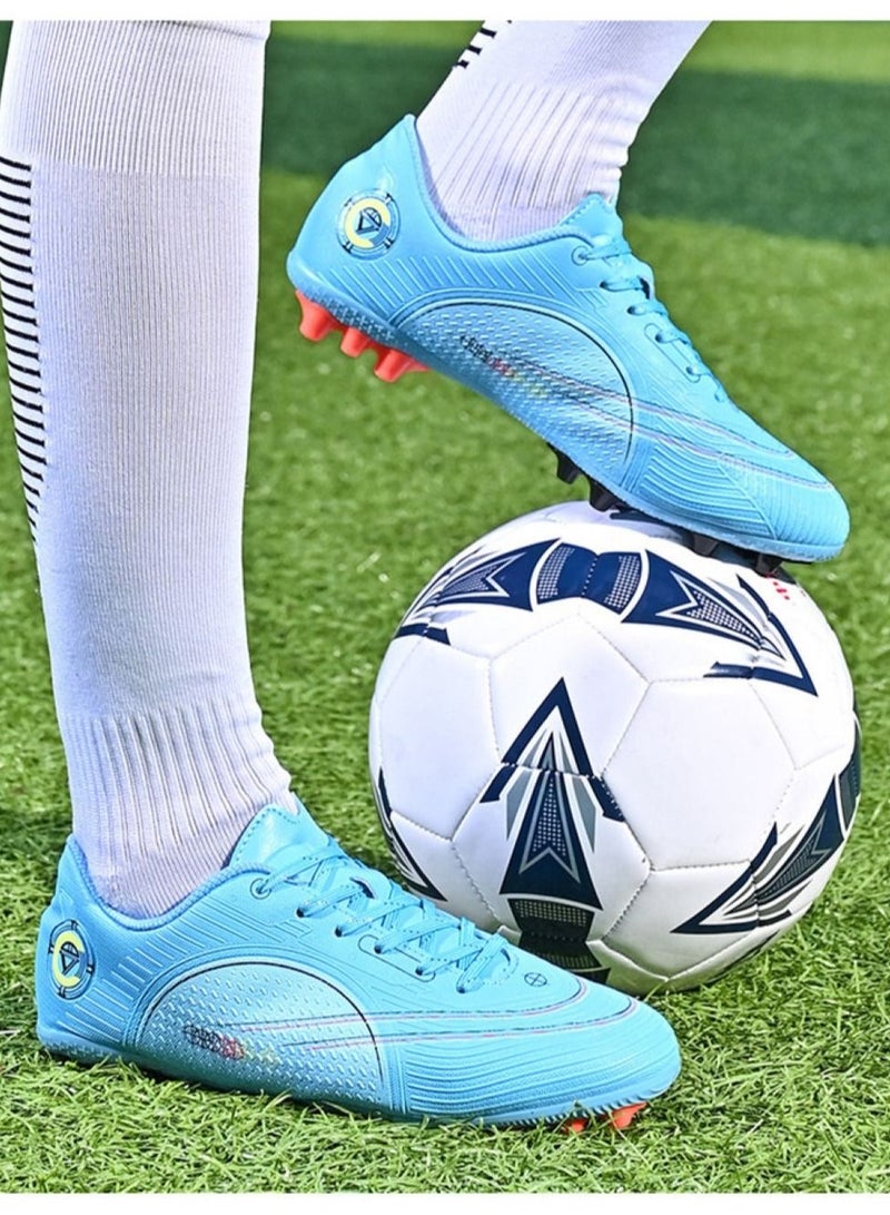 Loquat Low-Top Cleats Competition Sports Football Shoes Blue  - Image 2