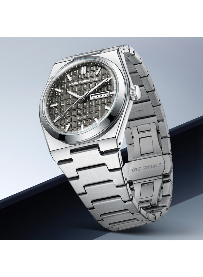 Mark Fairwhale Mechanical Business Style Student Exam Watch Men's Waterproof Luminous National Watch 3d Keyboard Warrior Series 5012 - Image 3