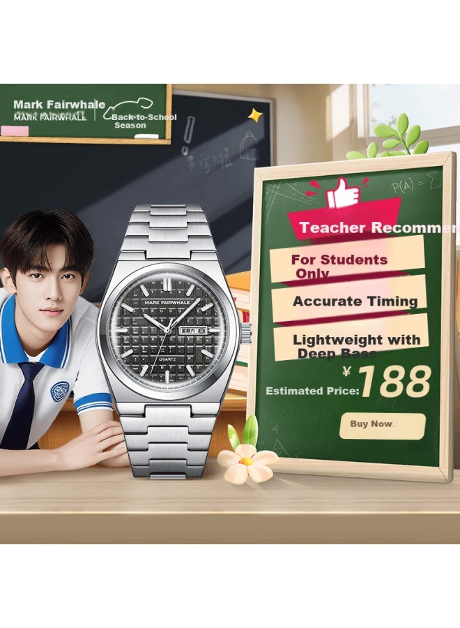 Mark Fairwhale Mechanical Business Style Student Exam Watch Men's Waterproof Luminous National Watch 3d Keyboard Warrior Series 5012 - Image 1