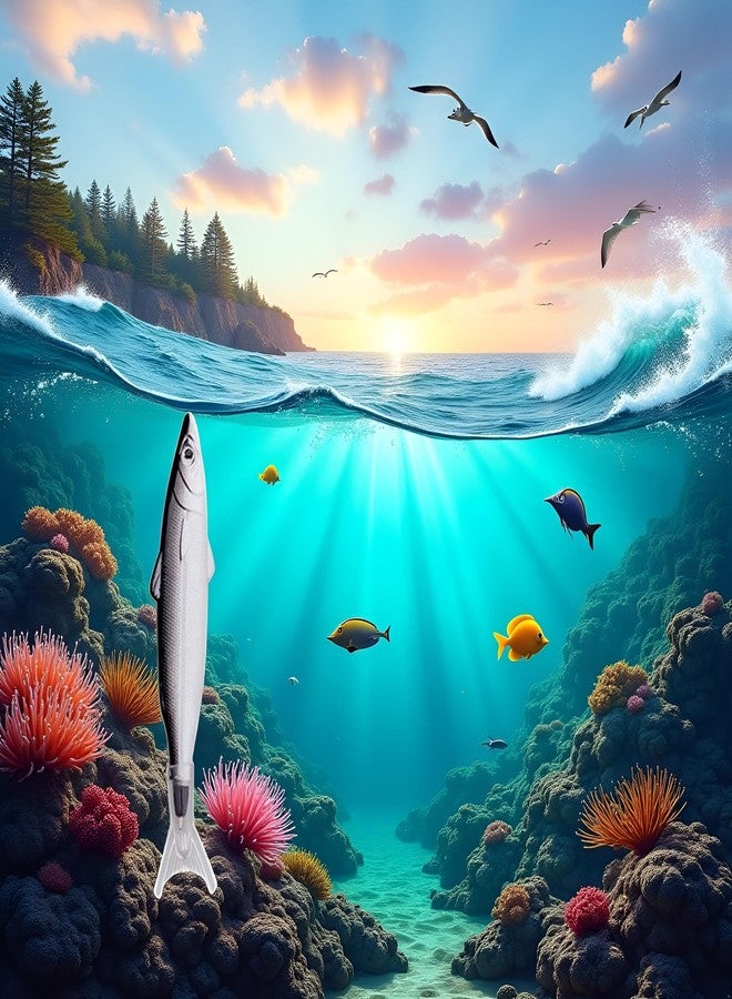 Sluswallow 1Pc Cute Marine Series Ballpoint Pen Fish Styling Pen Black,Ballpoint Pens Pens and Refills Pens and Refills,Writing and Correction Supplies - Image 5