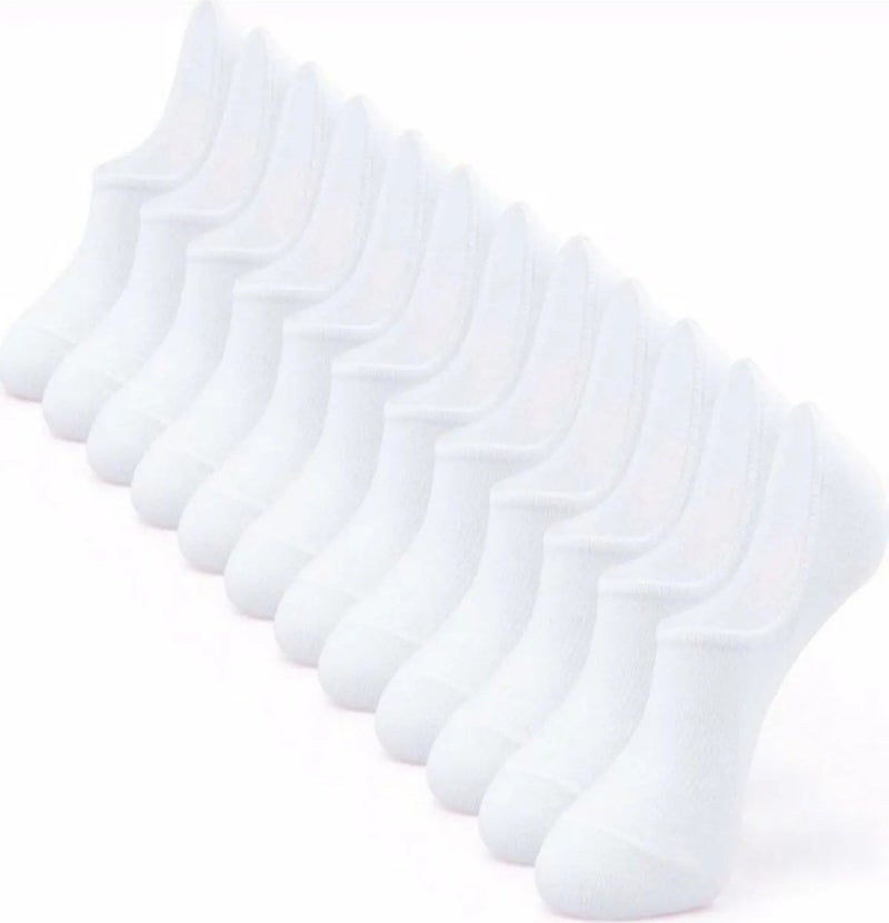 Mood Agenda Women's Cotton Invisible Sneakers Socks 12 Pieces