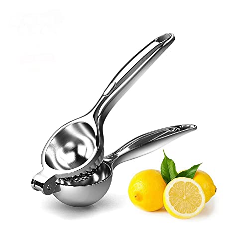 Eleven Rings Stainless Steel Finish Lemon Squeezer with Comfortable Handle | Modern Kitchen Tool For Lemon Juice Extracting | Easy To Use And Clean - Image 1
