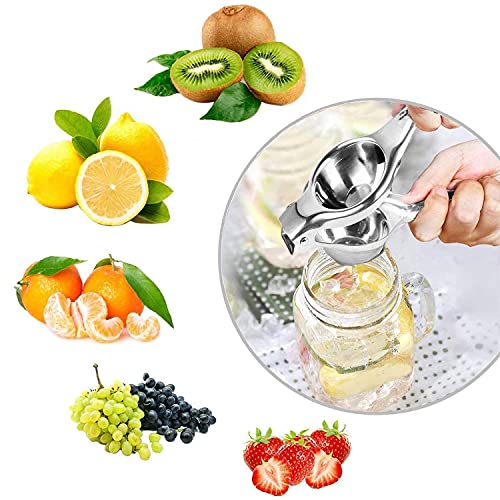Eleven Rings Stainless Steel Finish Lemon Squeezer with Comfortable Handle | Modern Kitchen Tool For Lemon Juice Extracting | Easy To Use And Clean - Image 3