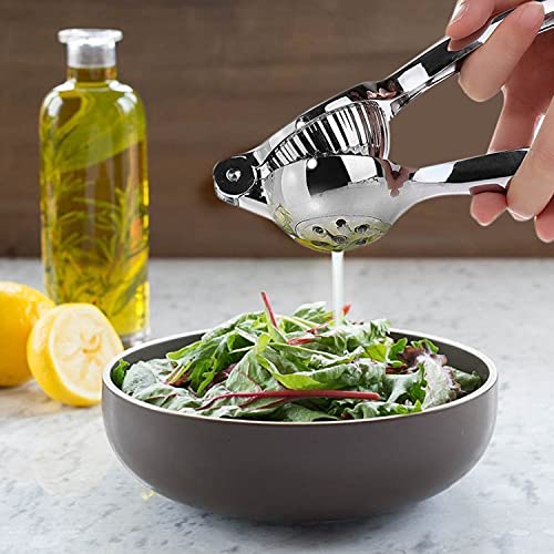 Eleven Rings Stainless Steel Finish Lemon Squeezer with Comfortable Handle | Modern Kitchen Tool For Lemon Juice Extracting | Easy To Use And Clean - Image 5