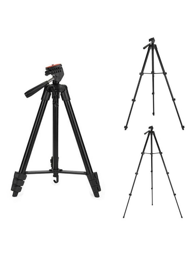 Jmary Tripod KP-2205 , Lightweight and Extendable to 134cm, with Mobile Holder and Support for Cameras and DSLRs, 360° Rotation and Stable Aluminum Base - Ideal for Live Streaming, Video Shooting, and Content Creation - Foldable and Portable for Travel and Outdoor Photography - Black - Image 2