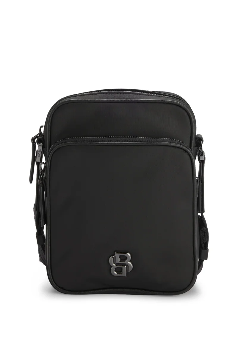 بوس Twill reporter bag with Double B monogram