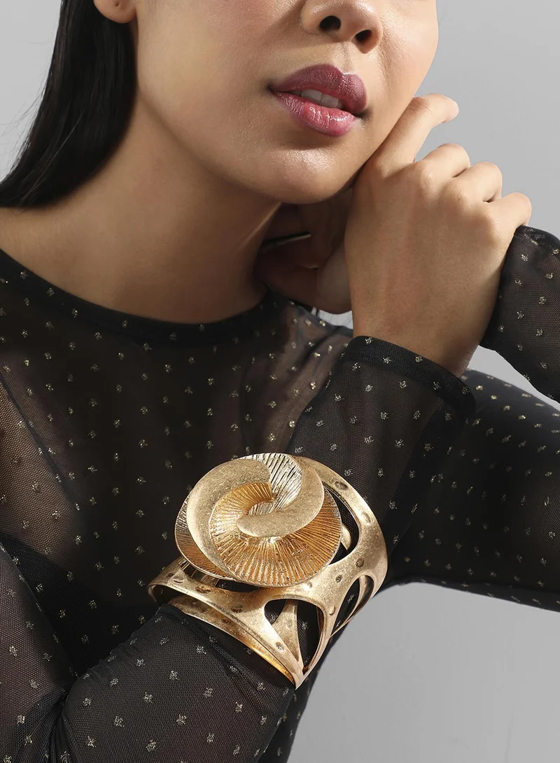 Sohi  Twisted Mushroom Statement Artificial Bracelet Jewellery for Women | Best Price UAE