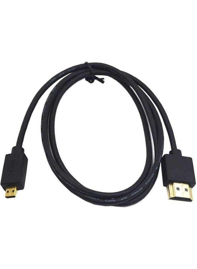 Duttek Micro Hdmi To Hdmi Cable Hdmi To Micro Hdmi Cable Extreme Slim Micro Hdmi Male To Hdmi Male Cable Support 1080P 4K 3D For Gopro Hero 8 7 Blacksony A6500 A7Canon Cameraetc(1M 3.3Feet) - Image 2