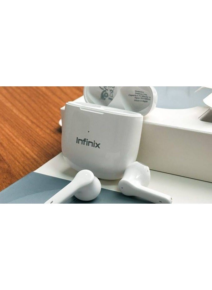 ماركة غير محددة - احصل على صوت استثنائي مع ايربودز Infinix XE 22 الاصلي من انفينكس تجربة صوتية فريدة تصميم انيق ومريح بها ميزة الغاء الضوضاء ضمان سنة 1  تعمل لمدة 36 ساعة - Image 1
