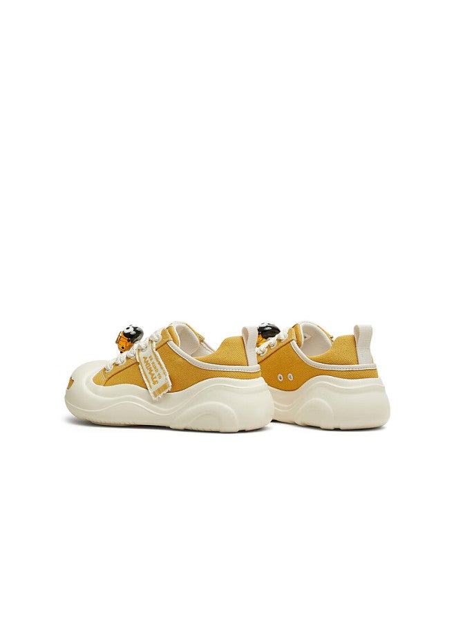 TEENMIX Teenmix Women's Canvas Shoes, Same Style As In The Mall, Papa Farm Series Women's Casual Shoes 2025 Summer Yellow Size 36 - Image 4