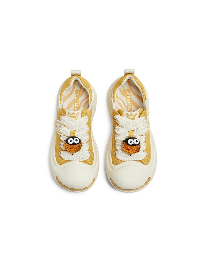TEENMIX Teenmix Women's Canvas Shoes, Same Style As In The Mall, Papa Farm Series Women's Casual Shoes 2025 Summer Yellow Size 36 - Image 3