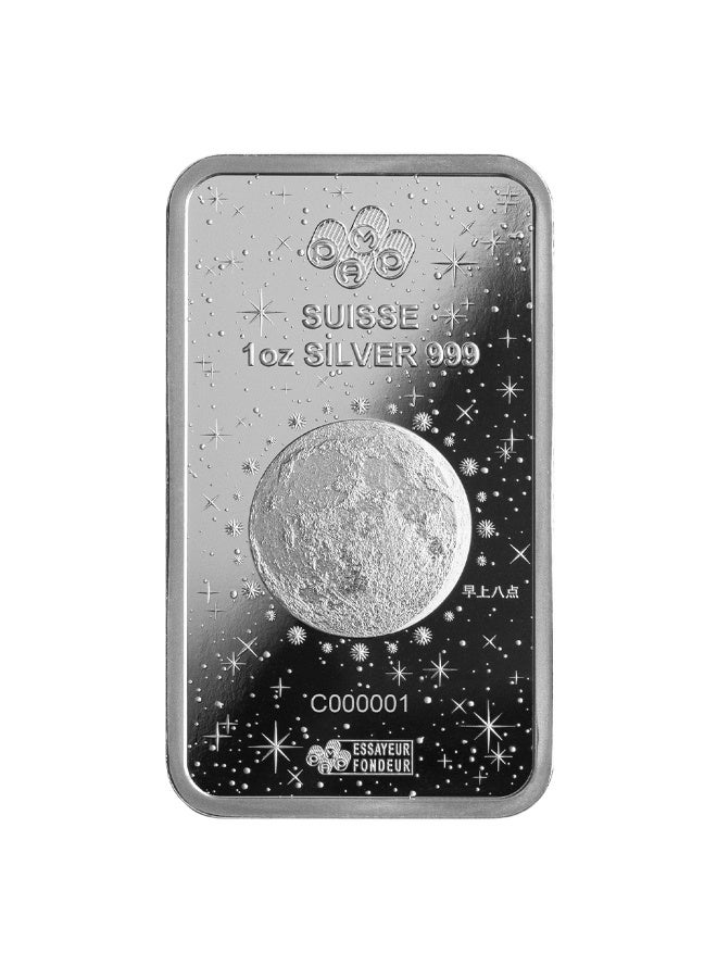 بامب بار فضي 1 أونصة 999.0 من PAMP - سلسلة أسطورة التنين القمري لعام 2024 - Image 4