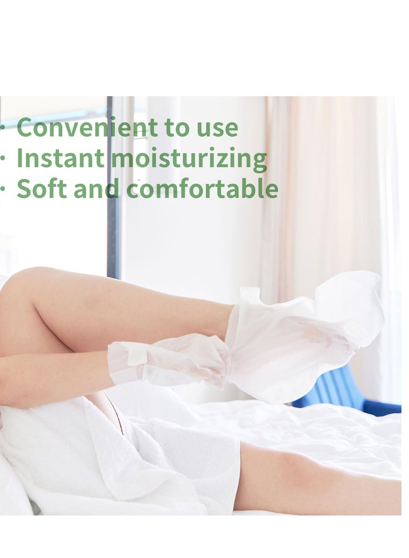 ILISYA Foot Mask,Moisturizing Foot Mask with Shea Butter and Goat Milk,Hydrating Foot Masks for Dry Cracked Feet,Dry Skin Moisturizer for Soft and Smooth Touch Feet for Men Women(5 Pairs) - Image 4