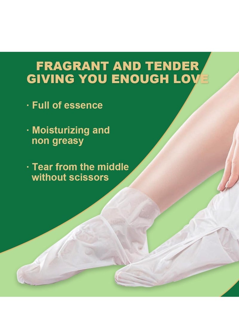 ILISYA Foot Mask,Moisturizing Foot Mask with Shea Butter and Goat Milk,Hydrating Foot Masks for Dry Cracked Feet,Dry Skin Moisturizer for Soft and Smooth Touch Feet for Men Women(5 Pairs) - Image 3