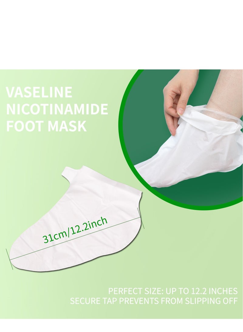 ILISYA Foot Mask,Moisturizing Foot Mask with Shea Butter and Goat Milk,Hydrating Foot Masks for Dry Cracked Feet,Dry Skin Moisturizer for Soft and Smooth Touch Feet for Men Women(5 Pairs) - Image 5