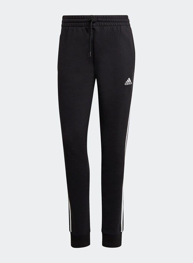 Adidas Essentials 3-Stripes French Terry Cuffed Joggers - Image 2