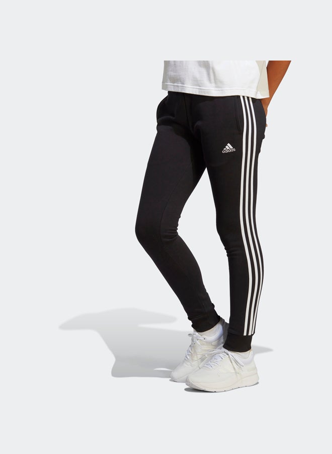 Adidas Essentials 3-Stripes French Terry Cuffed Joggers - Image 3